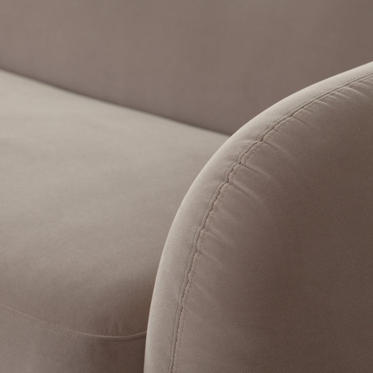Maya Winter Mink Performance Velvet Sofa - Ornate Home