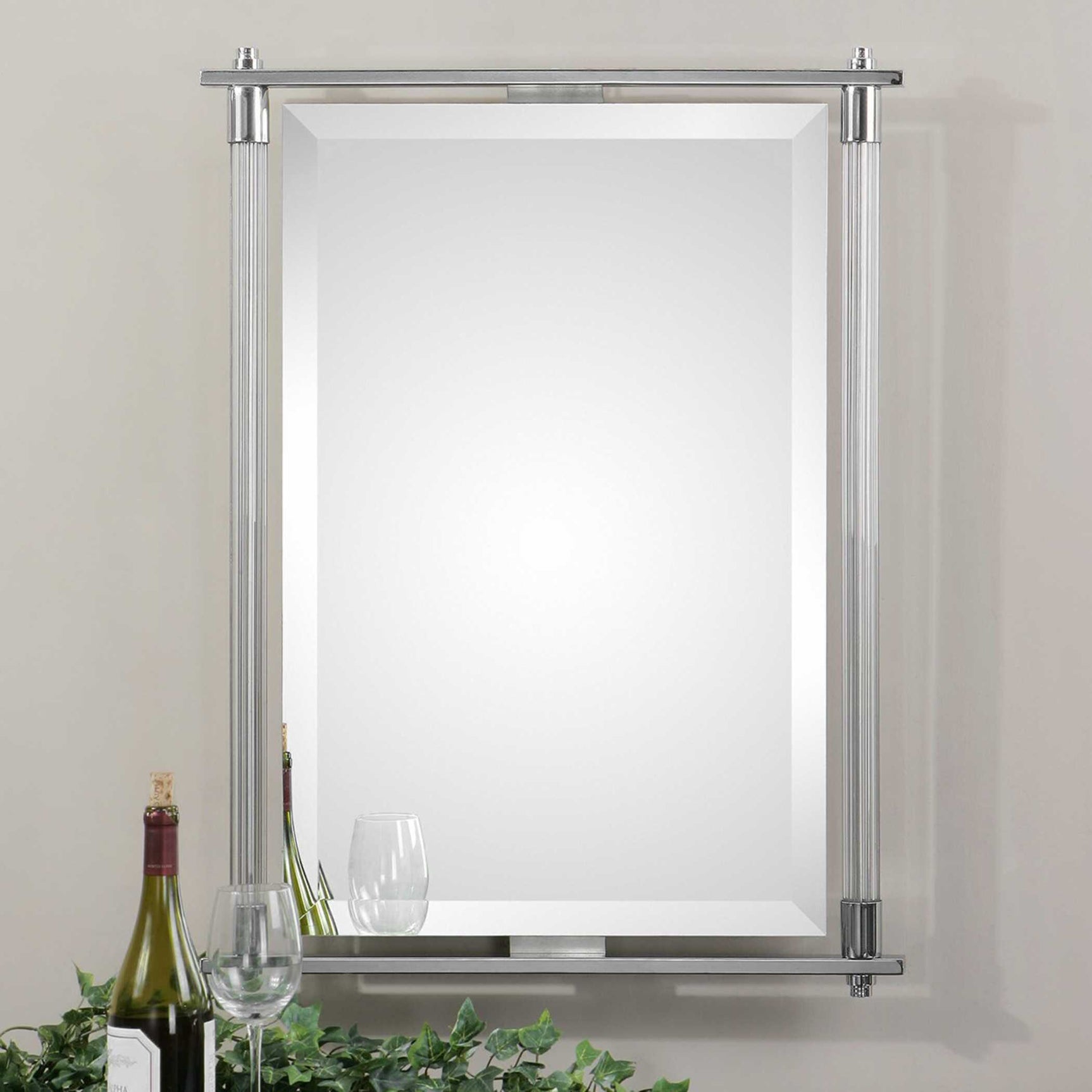 Adara Silver Vanity Mirror