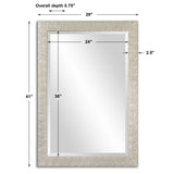 Porcius Antiqued Silver Mirror