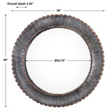 Tanaina Silver Round Mirror