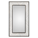 Karel Black/Bronze Chevron Mirror