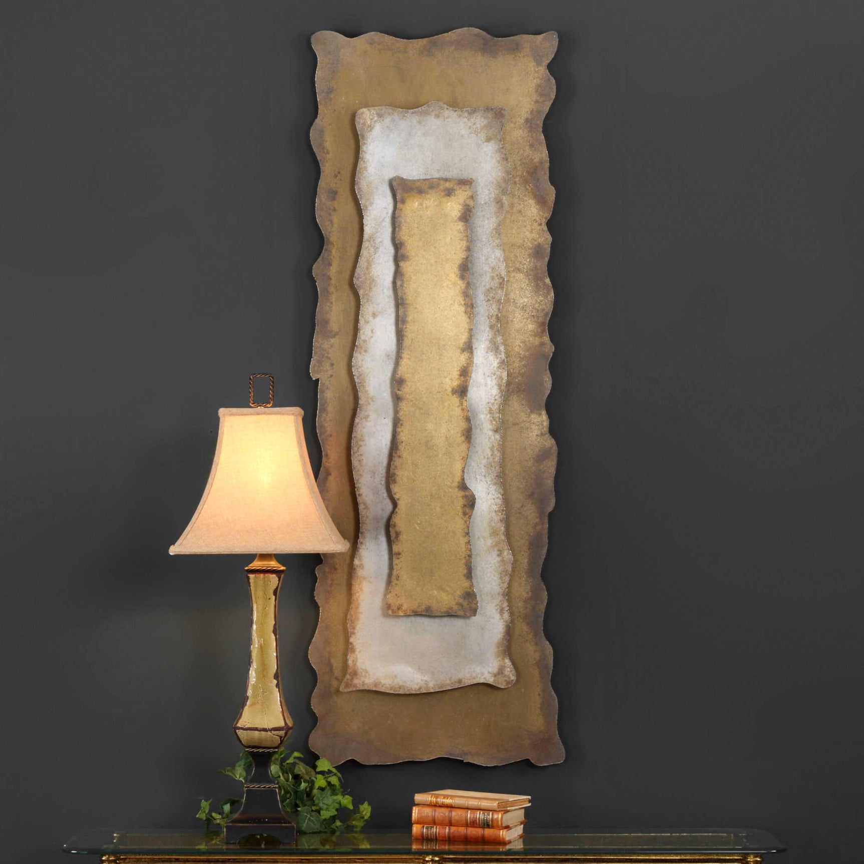 Jaymes Bronze/Gold/Silver Oxidized Panel