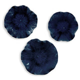 Abella Blue Ceramic Wall Decor (Set of 3)