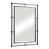 Ironworks Black Industrial Mirror
