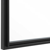 Rousseau Black Iron Window Mirror