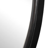 Dawsyn Black Round Mirror