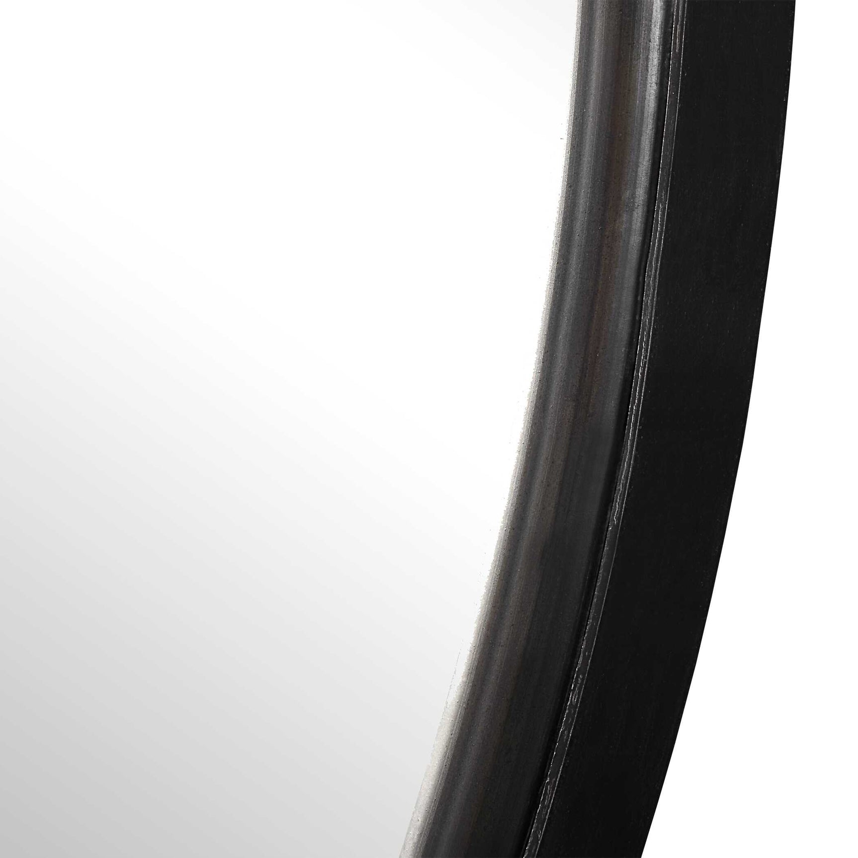 Dawsyn Black Round Mirror
