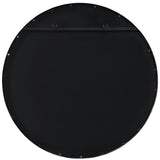 Dawsyn Black Round Mirror