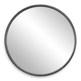 Dawsyn Black Round Mirror