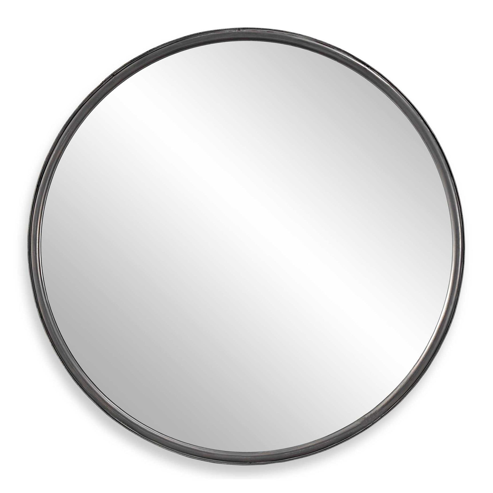 Dawsyn Black Round Mirror