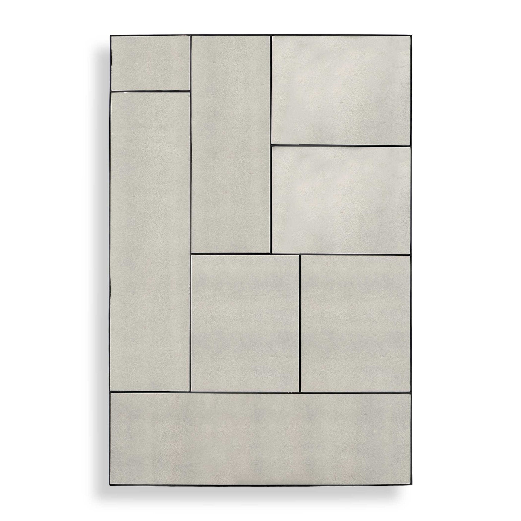 Puzzle Piece Black Oversized Mirror
