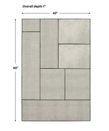 Puzzle Piece Black Oversized Mirror