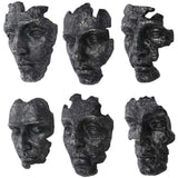 Self-Portrait Black/Gray Metallic Wall Decor (Set of 6)