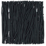 Gathered Teak Black Square Wood Wall Decor
