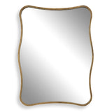 Pavia Gold Curvy Vanity Mirror