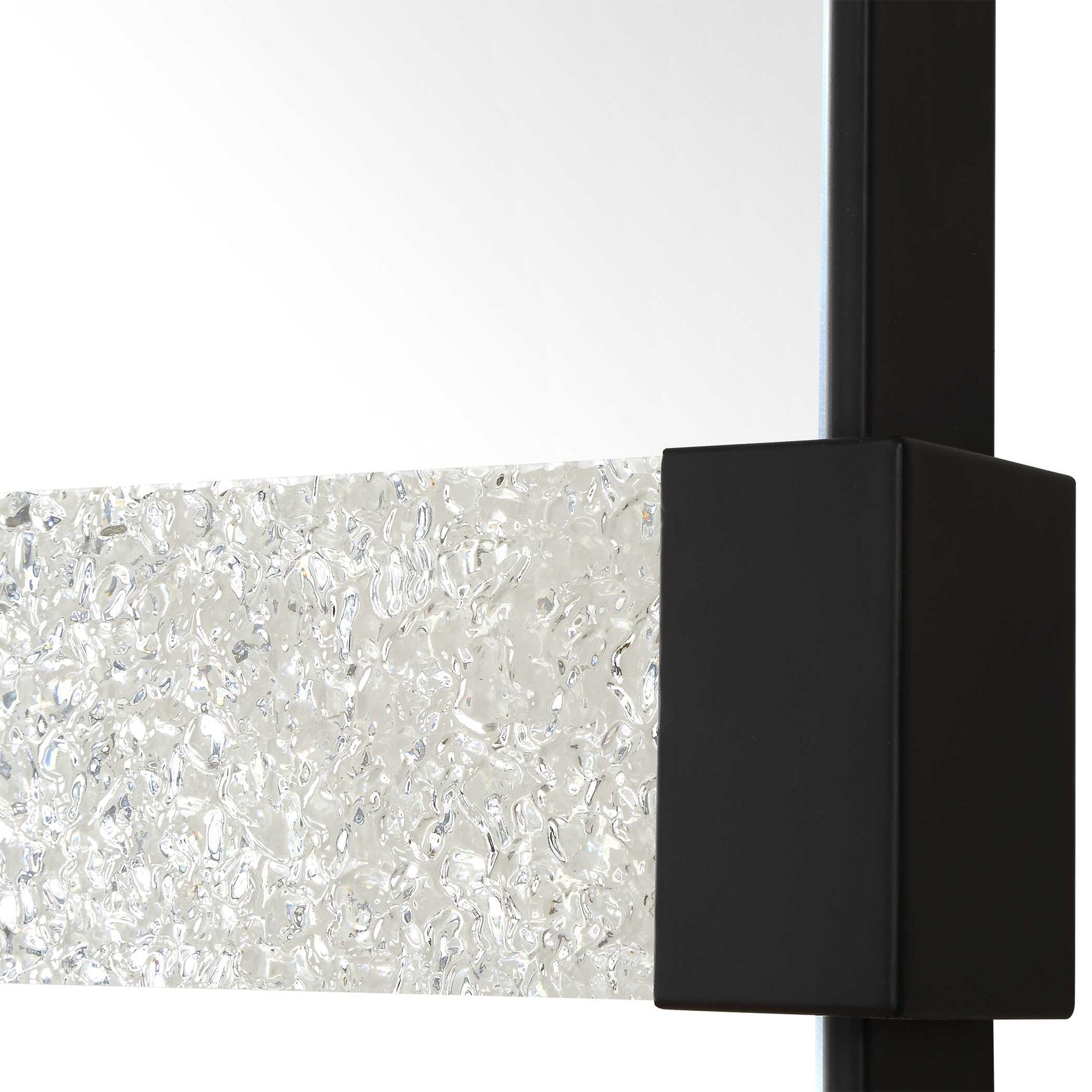 Stratton Black Modern Dressing Mirror