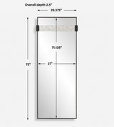 Stratton Black Modern Dressing Mirror
