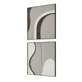 Joel Brown/Gray Modern Wood Wall Art (Set of 2)