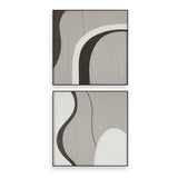 Joel Brown/Gray Modern Wood Wall Art (Set of 2)