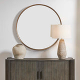 Torrado Bronze Round Mirror