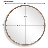 Torrado Bronze Round Mirror
