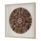 Tiger Sea Urchin Brown Shadow Box