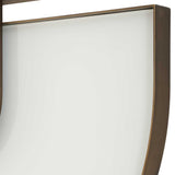 Encase White Modern Oval Mirror