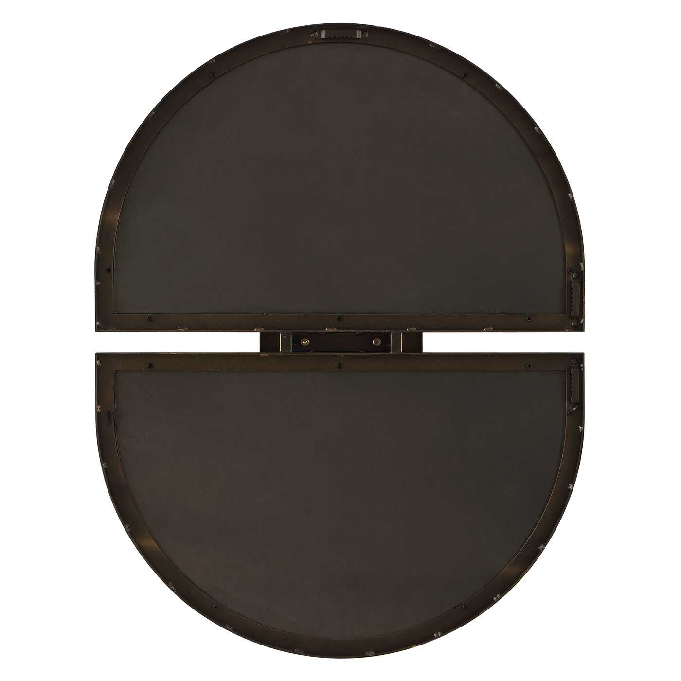 Encase White Modern Oval Mirror