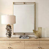 Ripoll Antique Brass Mirror