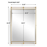 Ripoll Antique Brass Mirror