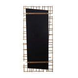 Golden Intersection Brass Mirrored Wall Decor
