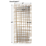 Golden Intersection Brass Mirrored Wall Decor