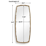 Adair Antique Brass Tall Mirror