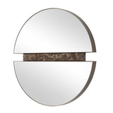 Hanover Bronze/Brown Divided Round Mirror