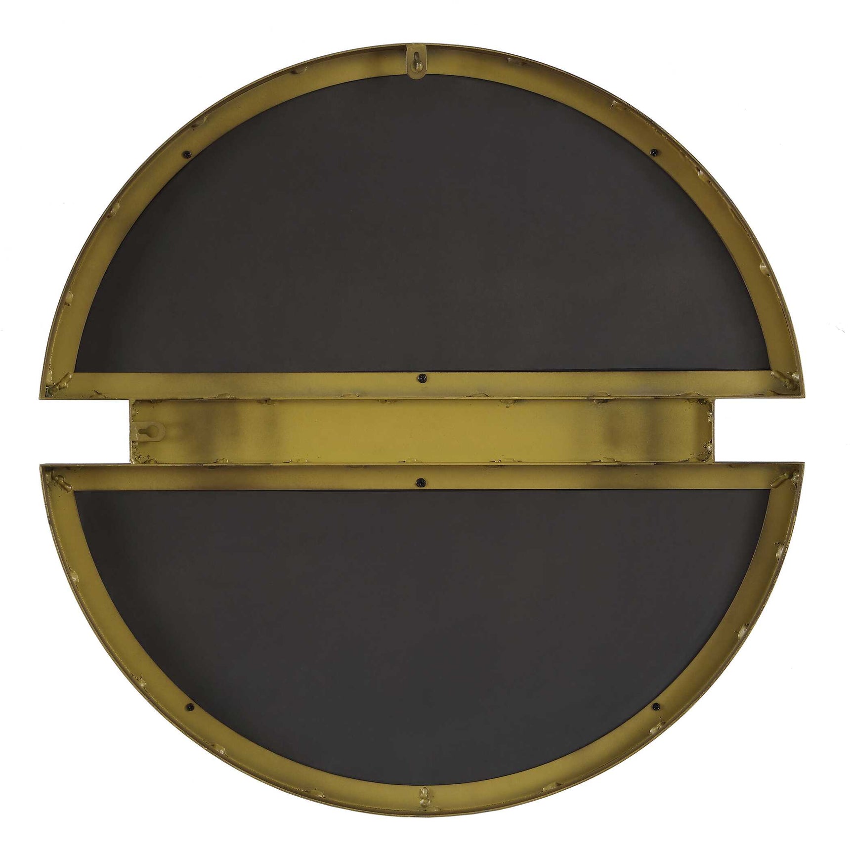 Hanover Bronze/Brown Divided Round Mirror