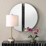 Hanover Bronze/Brown Divided Round Mirror