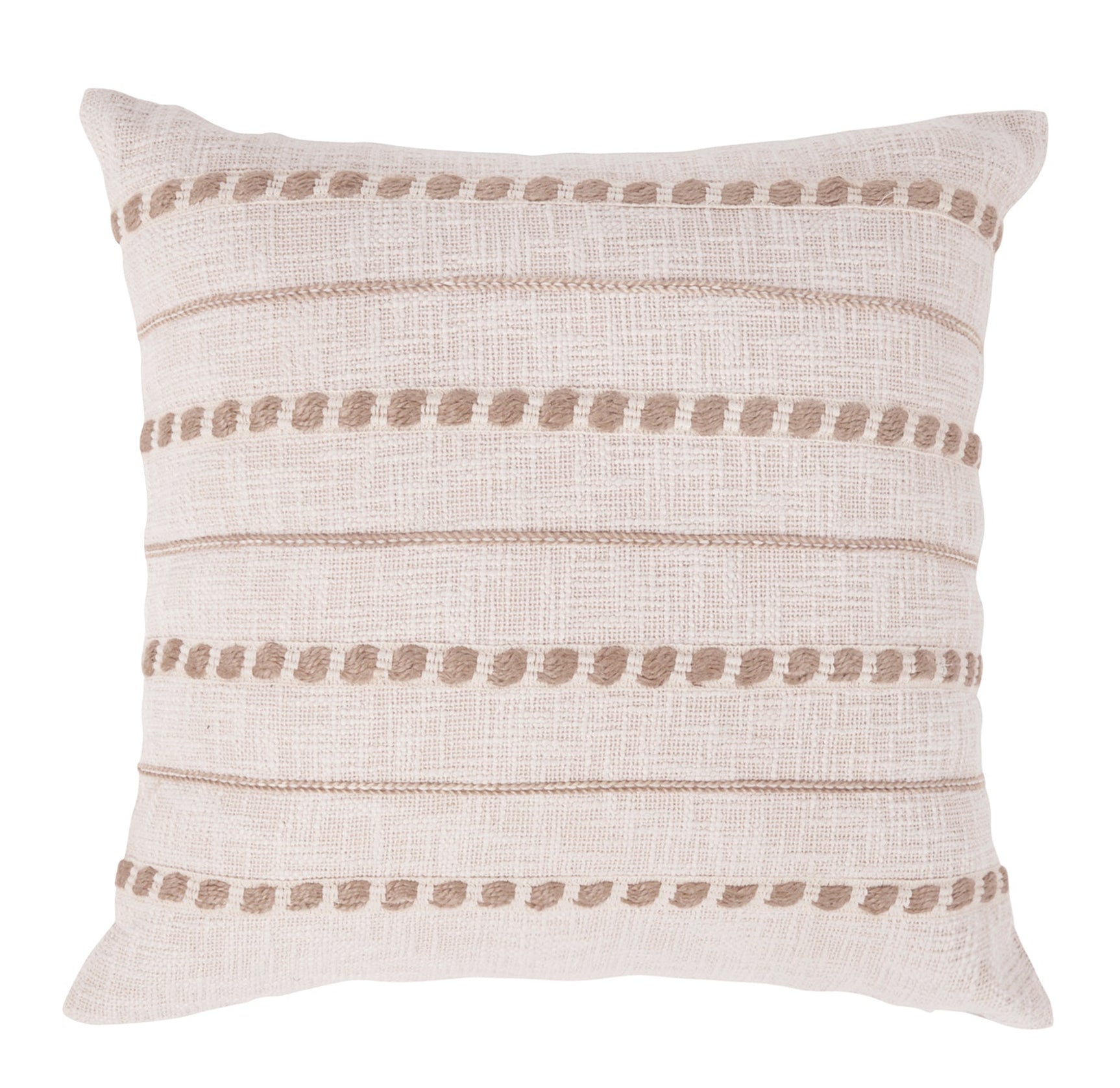 ML Lago Ivory/Natural 22x22 Throw Pillow (Set of 2) - Ornate Home