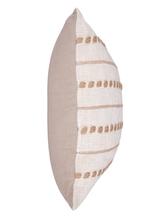 ML Lago Ivory/Natural 22x22 Throw Pillow (Set of 2) - Ornate Home