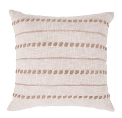 ML Lago Ivory/Natural 22x22 Throw Pillow (Set of 2) - Ornate Home