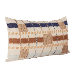 ML Stratton Blue Multi Multiple Sizes Throw Pillow (Set of 2) - Ornate Home