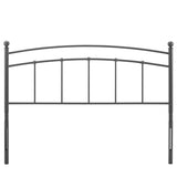 Abigail Gray Metal King Headboard