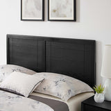 Marlee Black Wood Queen Platform Bed With Splayed Legs