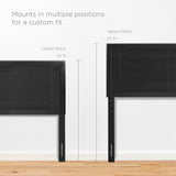 Marlee Black Wood Full Platform Bed With Splayed Legs