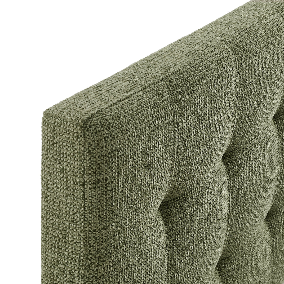 Lily Leaf Upholstered Queen Size Headboard