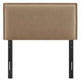 Camille Almond Upholstered Linen Blend Twin Size Headboard - Ornate Home