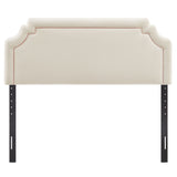 Magnolia Alabaster/Pink Stain-Resistant Performance Velvet King Size Headboard - Ornate Home