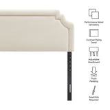 Magnolia Alabaster/Pink Stain-Resistant Performance Velvet King Size Headboard - Ornate Home