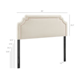 Magnolia Alabaster/Pink Stain-Resistant Performance Velvet King Size Headboard - Ornate Home