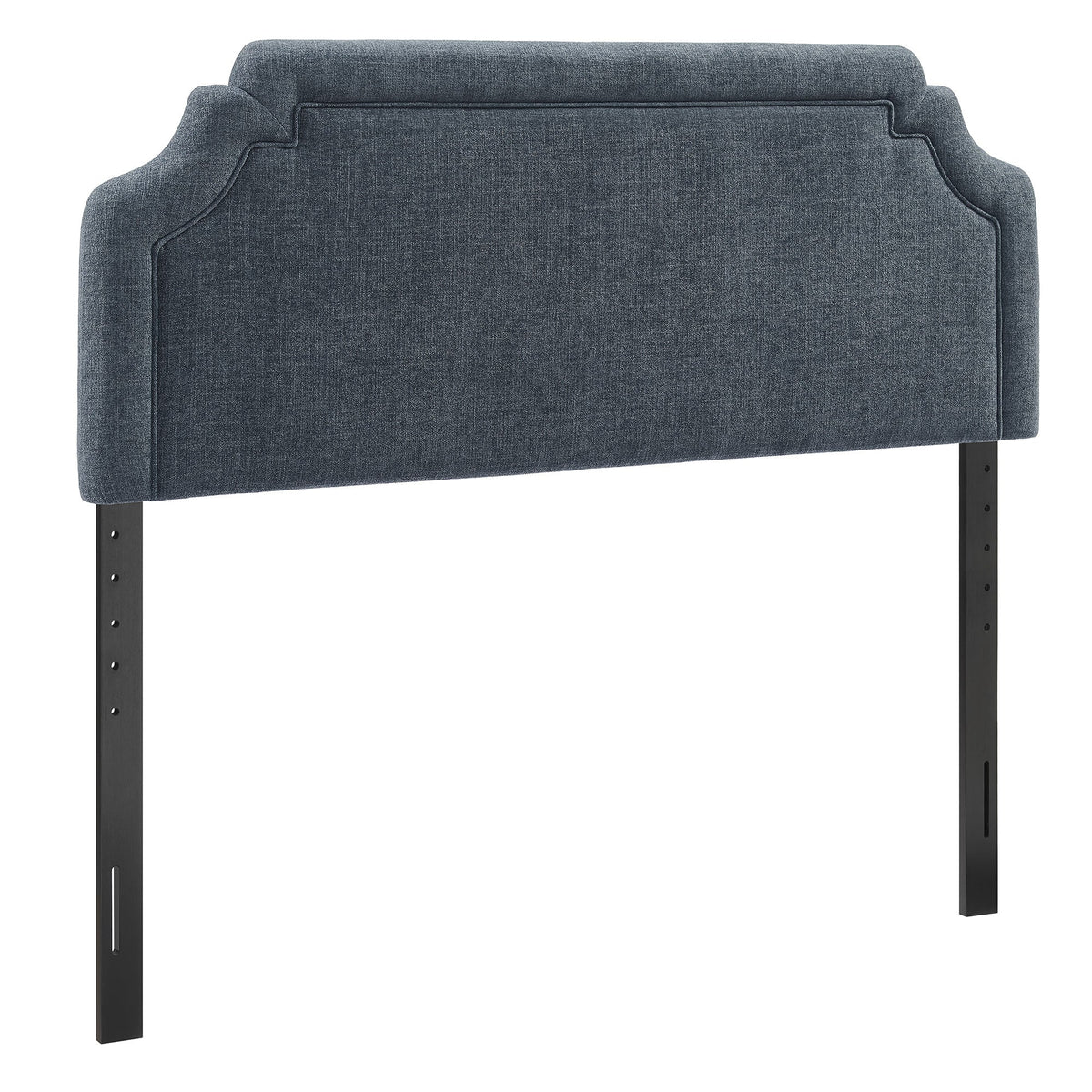 Magnolia Slate Blue Upholstered Fabric Full Size Headboard - Ornate Home