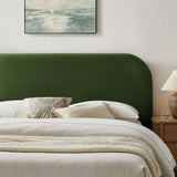 Keynote Moss Green Queen Performance Velvet Storage Platform Bed Frame